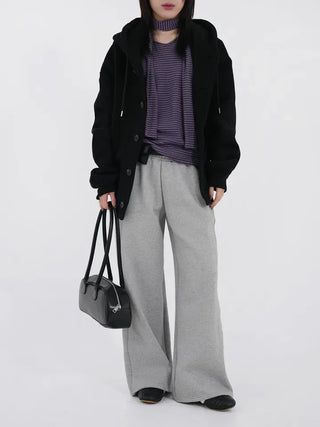 Rebel Button Hooded Cardigan