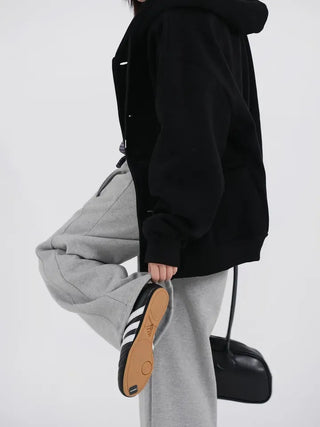 Rebel Button Hooded Cardigan