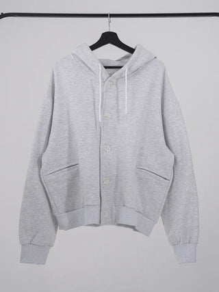 Rebel Button Hooded Cardigan