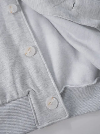 Rebel Button Hooded Cardigan