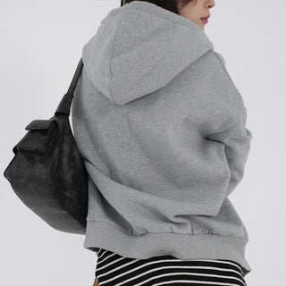 Rebel Button Hooded Cardigan