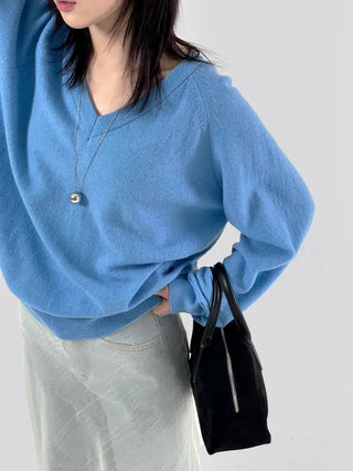Dana Raglan V-neck Knit