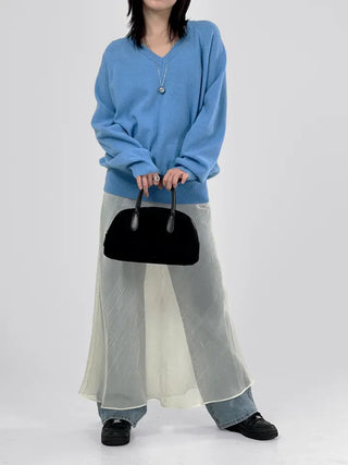 Dana Raglan V-neck Knit