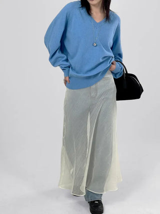 Dana Raglan V-neck Knit