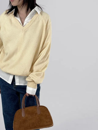 Dana Raglan V-neck Knit