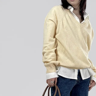 Dana Raglan V-neck Knit