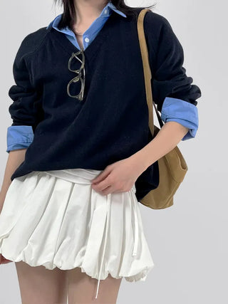 Dana Raglan V-neck Knit