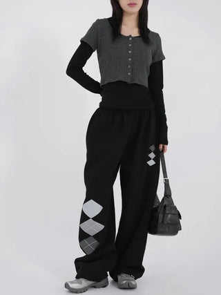 Kaho Button Layered Cardigan