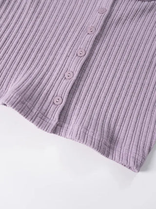 Kaho Button Layered Cardigan