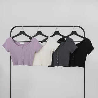 Kaho Button Layered Cardigan