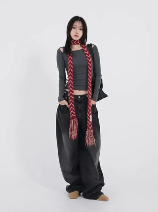 Mook Slit Slim Long Sleeve