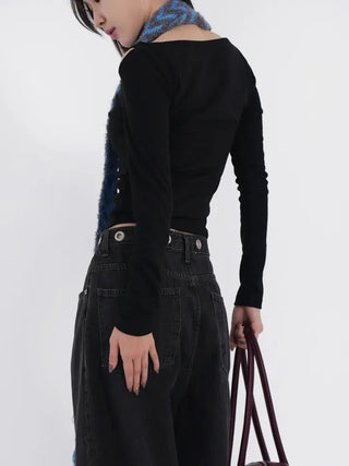 Mook Slit Slim Long Sleeve