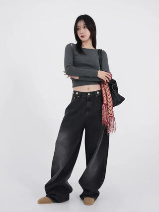 Mook Slit Slim Long Sleeve