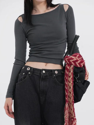 Mook Slit Slim Long Sleeve