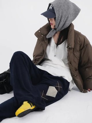 With Balaclava Triangle Knit