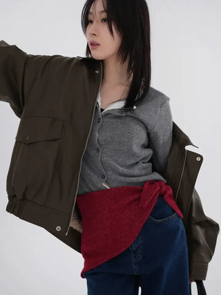 With Balaclava Triangle Knit