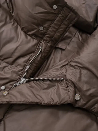 Frey High-Neck Duck Down Short Padded Jacket