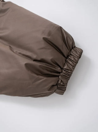 Frey High-Neck Duck Down Short Padded Jacket