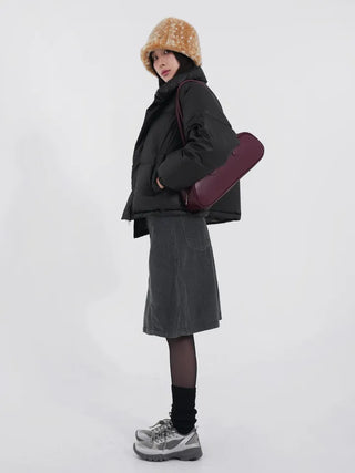 Authen Corduroy Midi Skirt