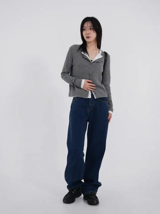 Rizzle Deep Dark Blue Straight Denim