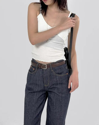 Charles Shirred Crop Strappy