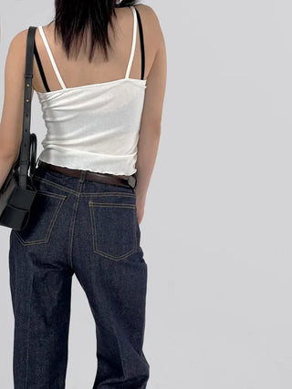 Charles Shirred Crop Strappy