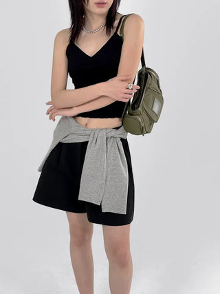 Charles Shirred Crop Strappy