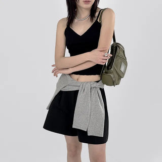 Charles Shirred Crop Strappy