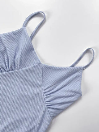 Charles Shirred Crop Strappy