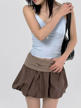 Charles Shirred Crop Strappy