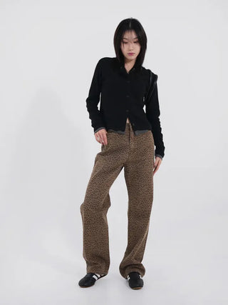 Richel leopard long pants