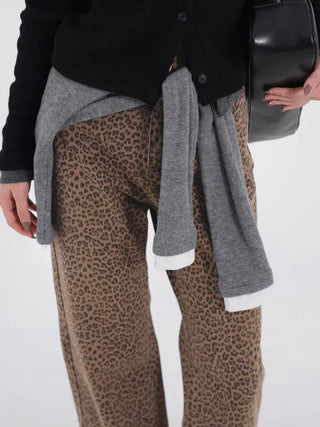 Richel leopard long pants