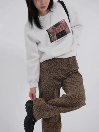 Richel leopard long pants