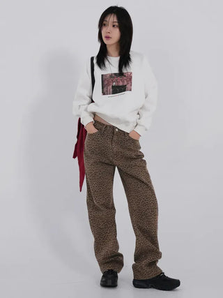 Richel leopard long pants