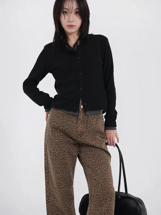Richel leopard long pants