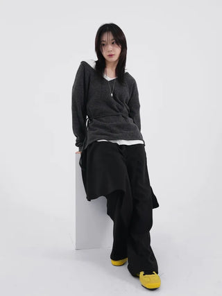 Logan Wool Wrap Slacks