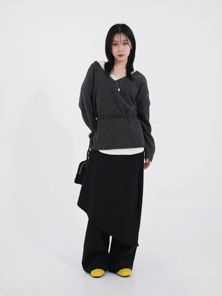 Logan Wool Wrap Slacks