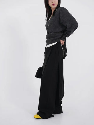 Logan Wool Wrap Slacks
