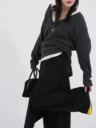 Logan Wool Wrap Slacks