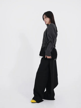 Logan Wool Wrap Slacks