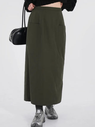Ponin padded long skirt