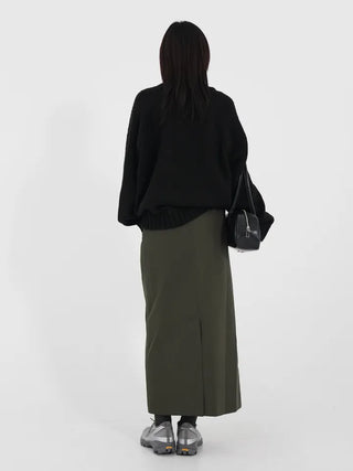 Ponin padded long skirt