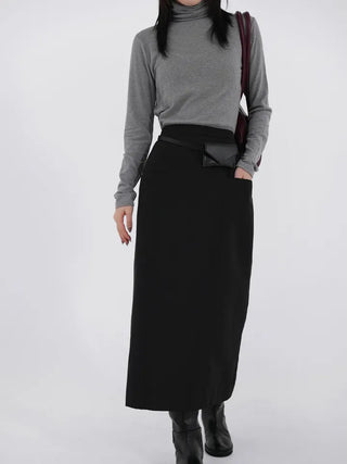 Ponin padded long skirt