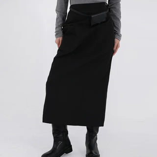 Ponin padded long skirt