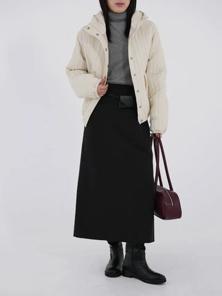 Ponin padded long skirt