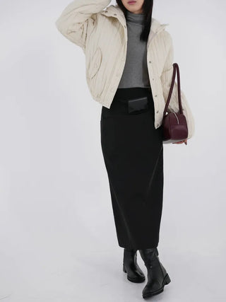 Ponin padded long skirt
