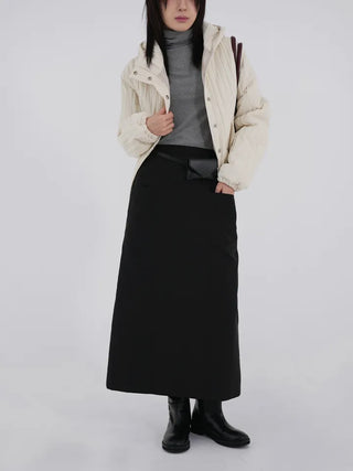 Ponin padded long skirt