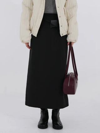 Ponin padded long skirt