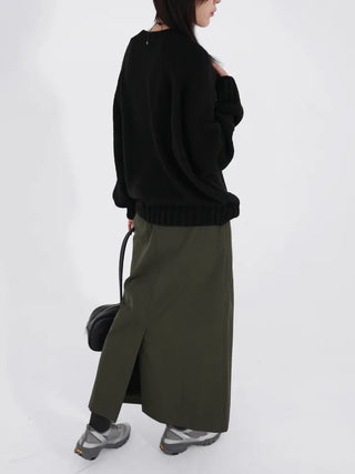 Ponin padded long skirt