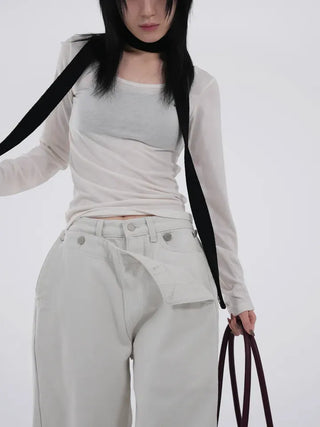 Lily Brushed Sailor Wide Pants